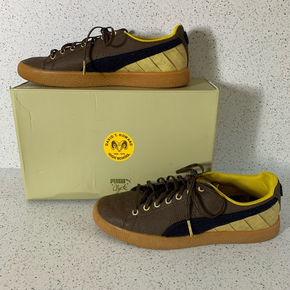 Puma X Clyde David T Howard Sneakers with Leather Laces